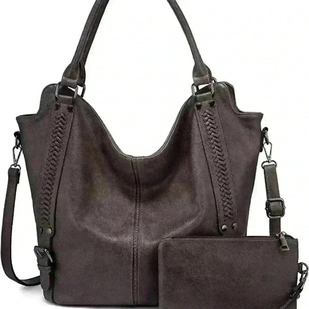 Realer Tote Bag for Women PU Leather Shoulder Bags​